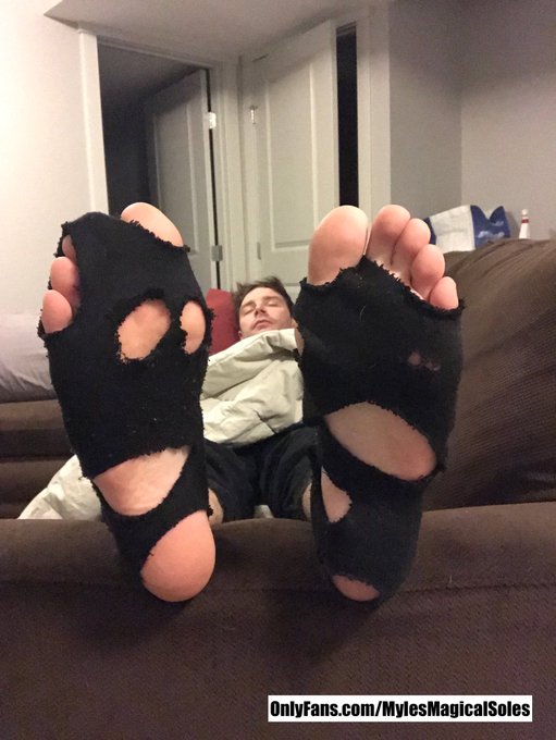 When you walk into the living room, after last nights party, to find me sleeping on the couch like this