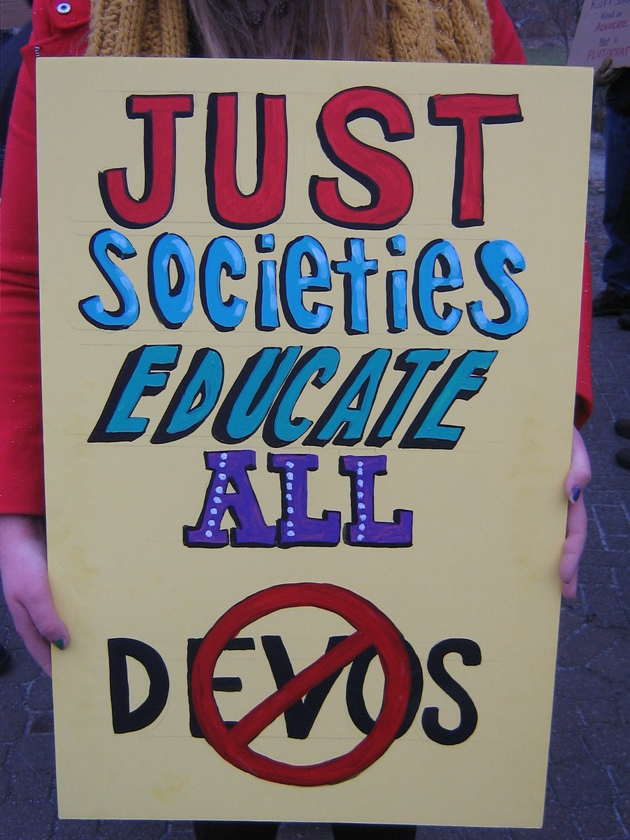 HectorSolon's tweet photo. @beyond_process @dananessel @HollandSentinel @Twitter ICYMI - Jan 28, 2017, day of Betsy DeVos' (@BetsyDeVos) confirmed as Sec of Ed (following an elevator deal btwn her daddy & Trump), the LARGEST protest in #HollandMI since... well, ever held |@lzsmitty https://t.co/QPfdlowhRd |@ABCnews https://t.co/XzP2BnqXUI #TBATs #DEVOSexposed https://t.co/OrGK2MGx4V