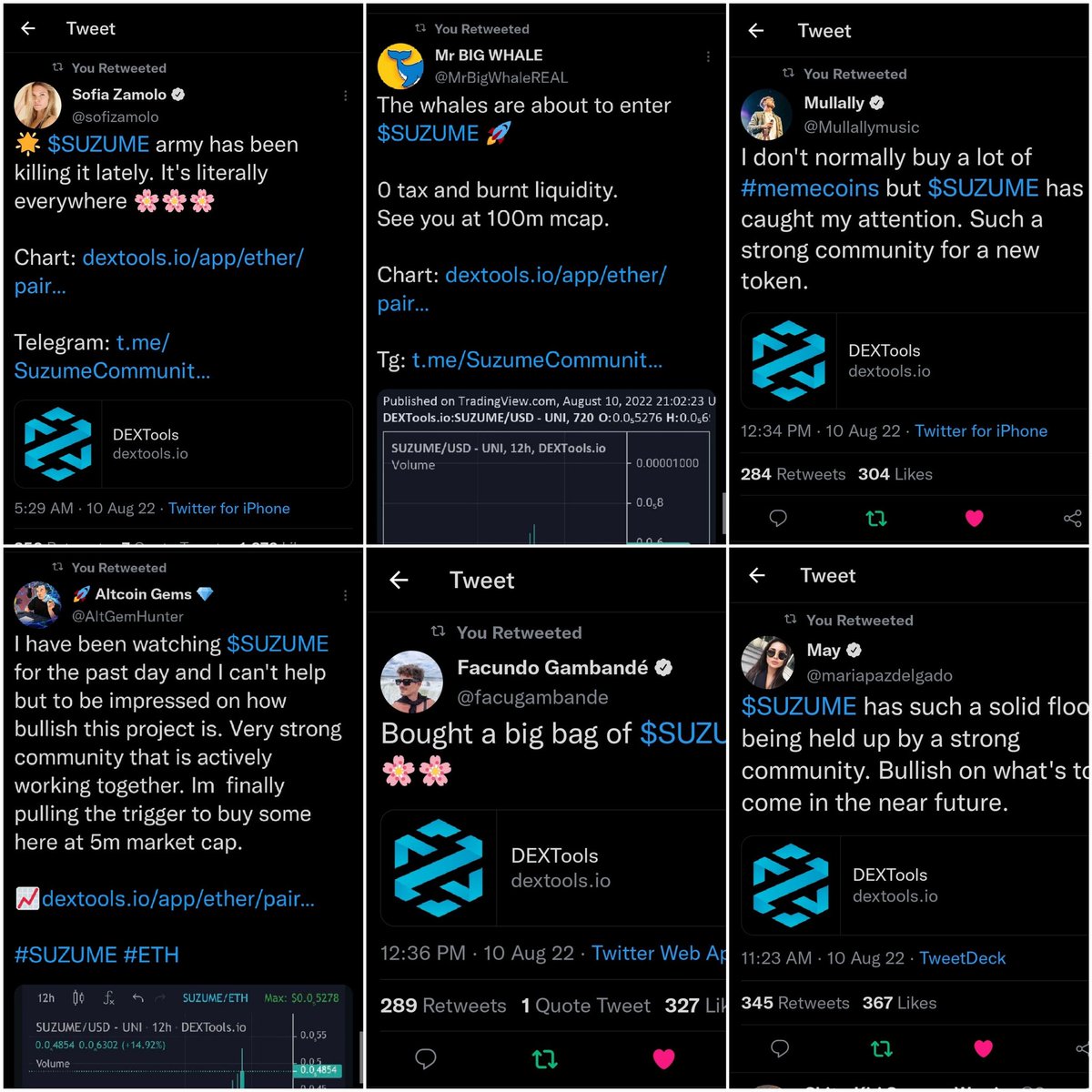 Agent00_Sparrow's tweet photo. @WhaleChart @MrBigWhaleREAL @sofizamolo @Mullallymusic @mariapazdelgado @hernanlafalce @AltGemHunter @facugambande @Pilarsmith @lucasvelascook @army_shiba @GinoAssereto @WhaleEverything @ShibaInformer @ShibaInuHodler

Big names are supporting $SUZUME probably something 🤔

#SHIB ❤️ #SUZUME https://t.co/UtVTiItjRT