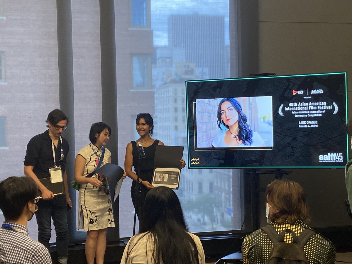 AsianCineVision's tweet photo. The winner of #AAIFF45 Screenplay Competition is... LAKE OPAQUE by @amandalandrei https://t.co/lowl6BPrQc