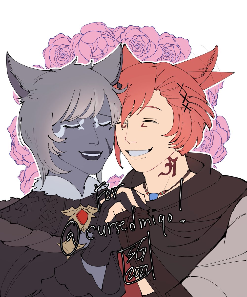 「[comm] the ear wiggles For @/cursedmiqo!」|Ginko @ charm ordering/commsのイラスト