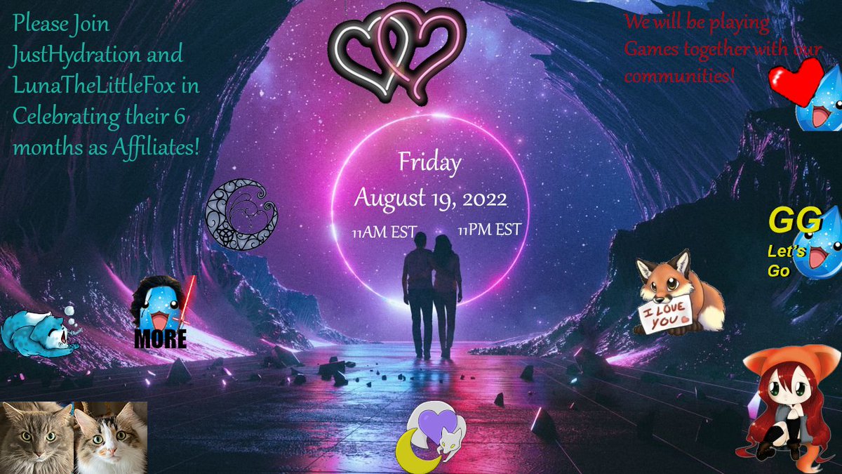 We will be celebrating 6 months as affiliates! Join us for fun, games, and cults!