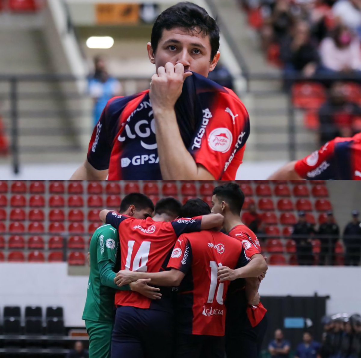 SrFutbolPy's tweet photo. Locura. Séptimo título consecutivo de Cerro Porteño en Futsal FIFA. El Ciclón se quedó con el absoluto después de derrotar a Olimpia en tiempo regular y en la tanda de penales.

🇵🇾 Los indiscutidos #DueñosDelFutsal en nuestro país. https://t.co/6Cz1tK6zBT
