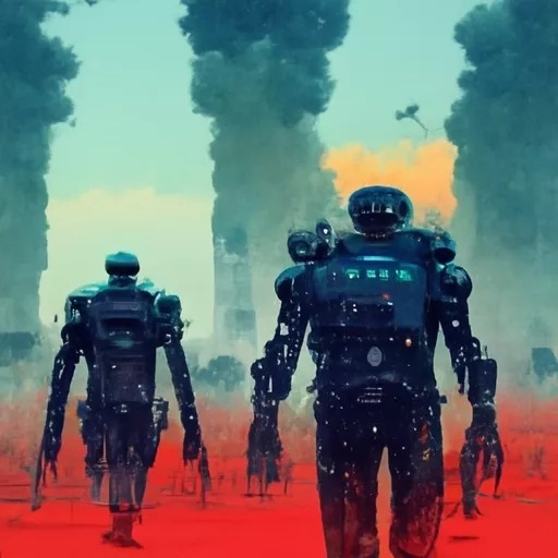 Sumant07348108's tweet photo. I prompted AI to show the results for
AI vs Human War and this was the result. Really? Will AI takeover the humans @elonmusk π³
#programming #Artificial_Intelligence #humanwar #RobotsForPeace #ElonMusk #neuralnetworks #openai https://t.co/84rWxx8yu7