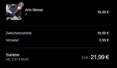 BENNi5_'s tweet photo. Arm Sleeve bestellt👍 @juliandrexler @WaveAUT https://t.co/rfPmqfuuVE