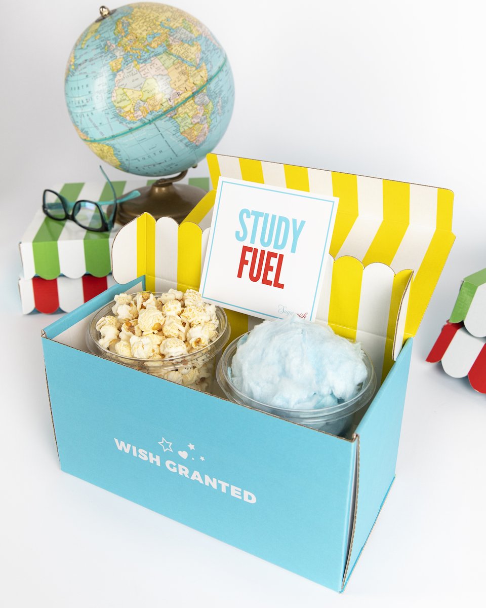 Sugarwishgirl's tweet photo. Send them off to college with some extra #studyfuel!
#backtoschool #sugarwish #happinessdelivered https://t.co/m8fLEBLDKJ