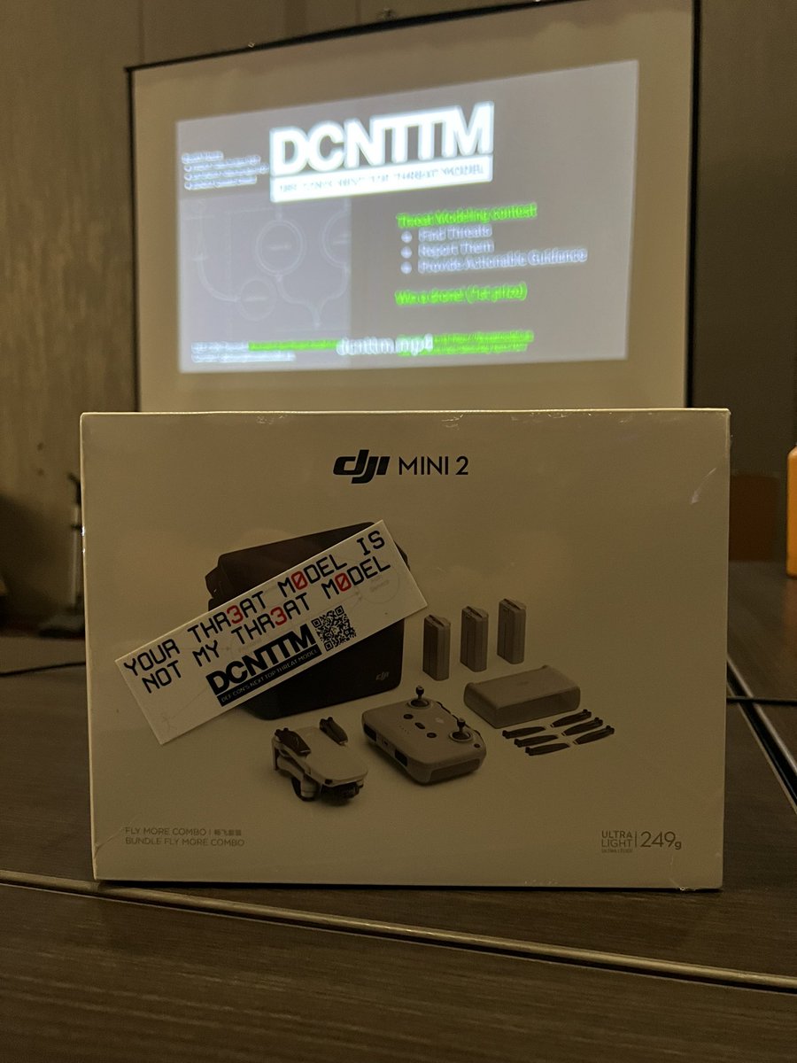 Register for DEF CON’s Next Top Threat Model, the winning threat modeler’s name is on this drone!!! threatmodel.us Submissions due by 6pm PDT #DEFCON #DEFCON30 #threatmodeling #appsec