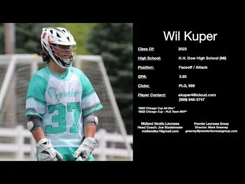 PremierLaxGroup's tweet photo. Wil Kuper - 2023. A/M/FO/DM - Doesn't just play everywhere, makes an impact everywhere. Someone give this bull a china shop to crash. @midlandlax #thePLGdifference
https://t.co/ZBLr9KwMhN https://t.co/QamA2DjGr0