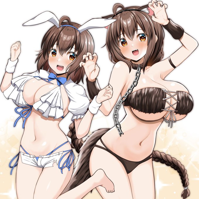 こんな風に横にキャラクターを並べるのも好き(^ν^) 