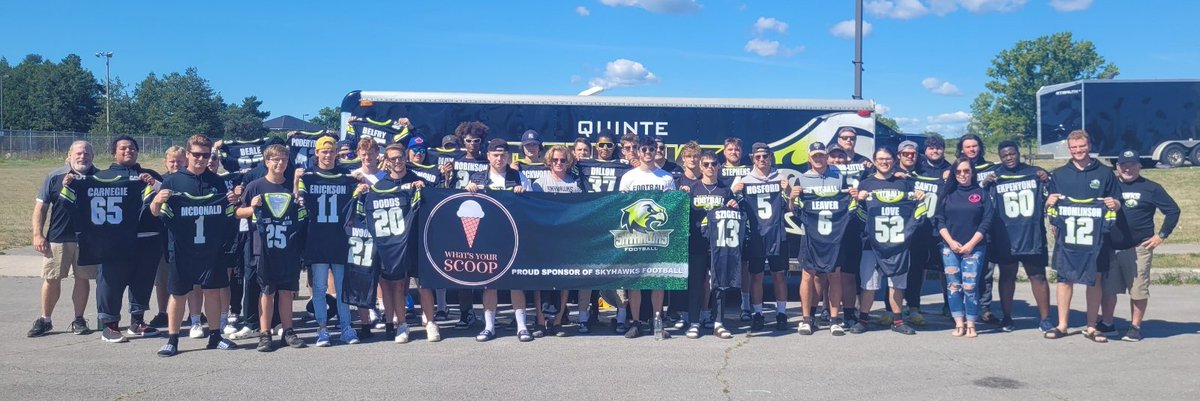 SkyhawksFootbal's tweet photo. Thanks to Dana and What's the Scoop for sponsoring our name plates! #localsupport #community https://t.co/fv59fL4z18