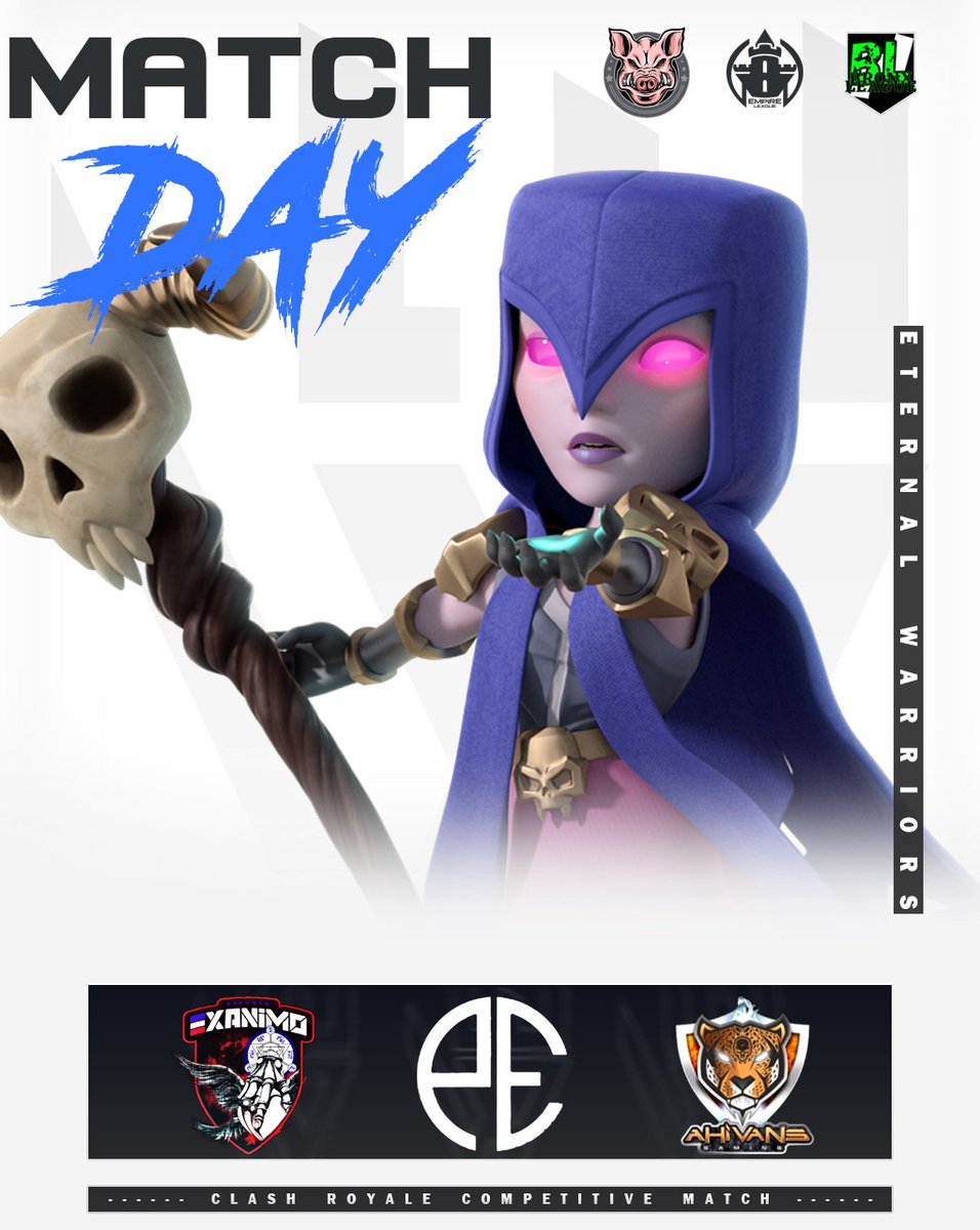 ⚡ #CR | #ClashRoyale ⚡

Hoy tenemos por delante lo que seguramente serán tres partidazos vs grandes rivales 🔥

🆚 <a href="/ExAnimo_France/">ExAnimo France</a> 
🏆 <a href="/cerdo_league/">CERDO LEAGUE</a> 
⌛ 15:00 Hrs 🇲🇽

🆚 <a href="/Pinoleros_eS/">Pinolero</a> 
📍 16 avos
🏆 <a href="/EmpireLeagueCR/">EmpireLeague™</a> 
⌛20:00 Hrs 🇲🇽

🆚 <a href="/ahi_vans/">aHí VaNs</a> 
🏆 <a href="/bronx_league/">Bronx League</a> 
⌛21:00 Hrs 🇲🇽