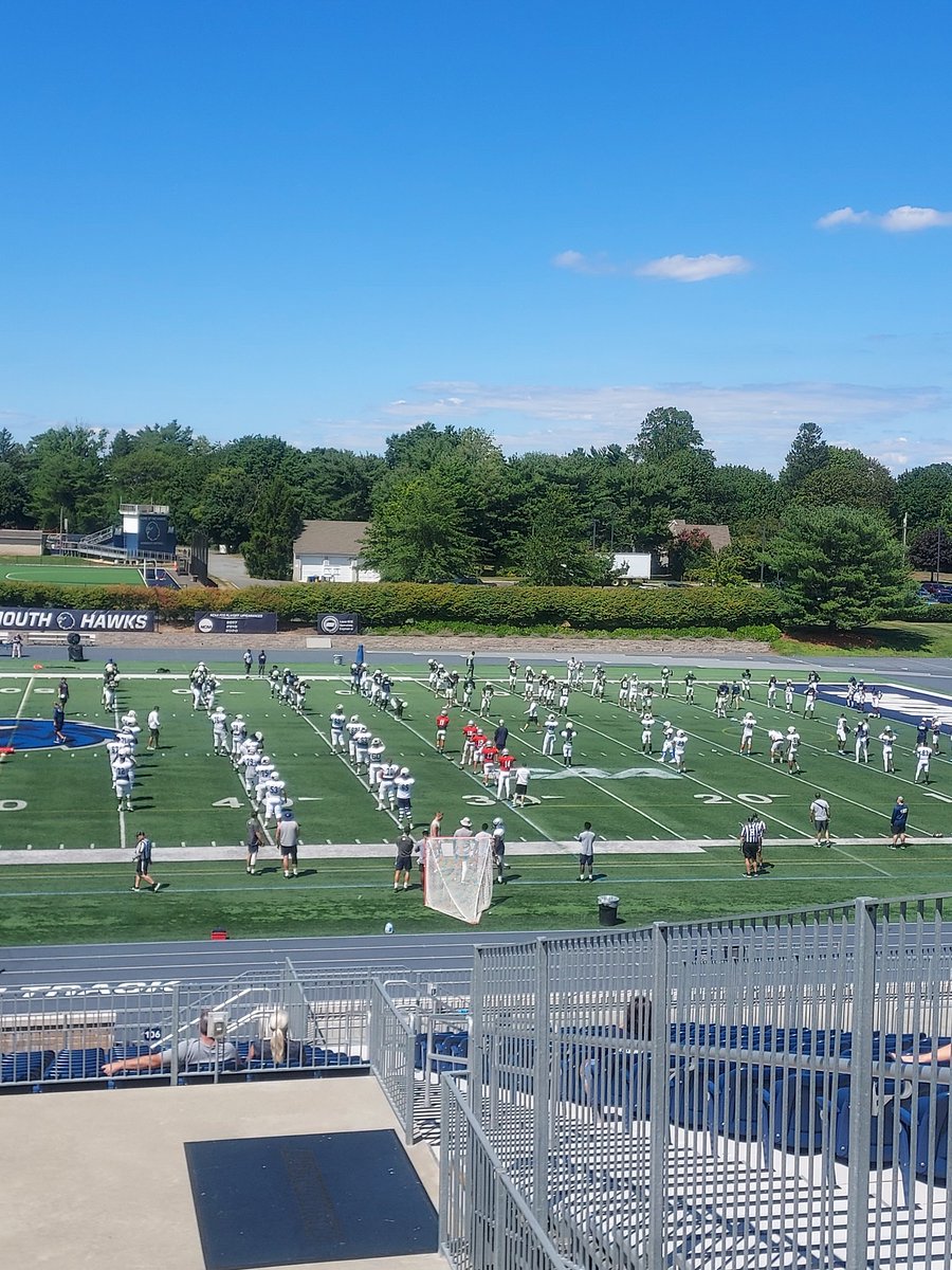 MarkSavino's tweet photo. The Boys of Fall are back 
Good luck Hawks. #muhawksfb https://t.co/rxYPZc2Jfb