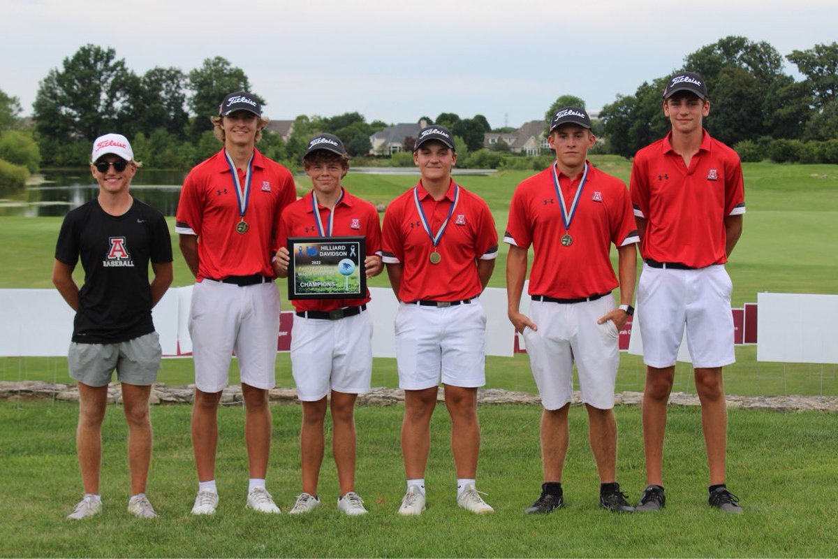 bumilswap's tweet photo. 🔥286!!!🔥2-under par as a team is good for the win! And a new school record for low 18-hole score! Leading scores: Ratliff-67, Fox-70, Cramer-72, and Ogg-77. Great end to a full week of golf! One more tourney on Tuesday before we head back to school and get into league play. https://t.co/wwXXTHwBBG