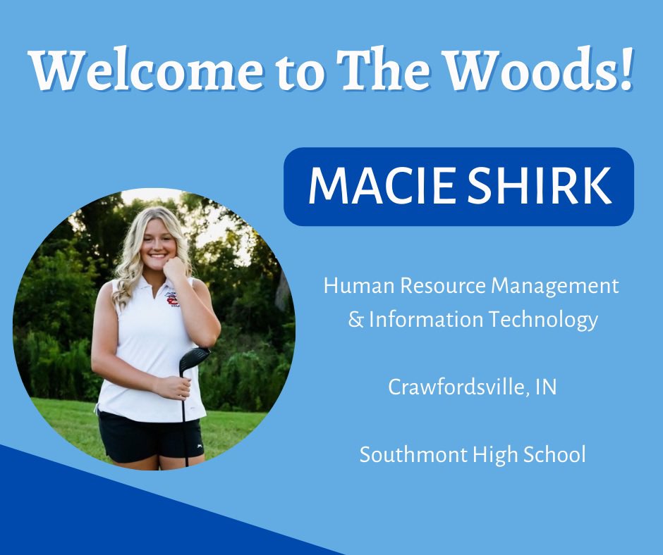 SMWCwg's tweet photo. Last, but not least, is Macie! We’re excited to see what she can do here at SMWC. That does it for the freshman class! Let’s get better together⛳️🌳
#gopoms #futureisbright @SMWCAthletics https://t.co/v3o1sroW0C