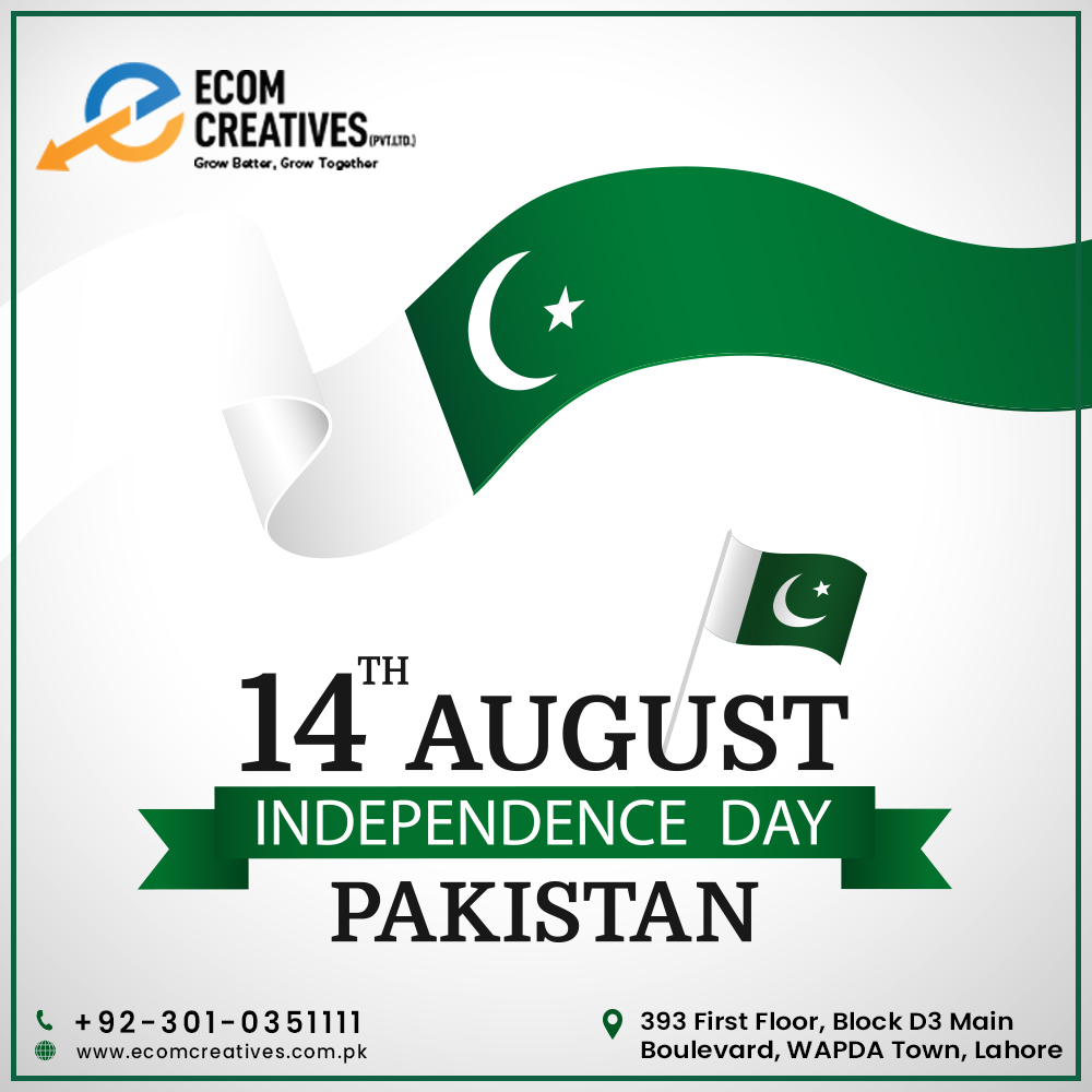 CreativesEcom's tweet photo. Today is a day to feel proud about being a part of this great nation. May this spirit of freedom lead us all to success and glory in life. Happy 75th 🇵🇰 Independence Day!
#14august2022 #happyindependenceday2022 #PakistanZindabad #ecomcreatives https://t.co/BX2UmjvwWN