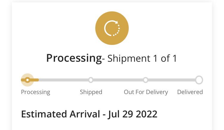 jas_milli's tweet photo. @KitbagUK pre-ordered a top July 10th was supposed to arrive July 29th. Order info just says it’s processing. https://t.co/SHfoLuYUoK