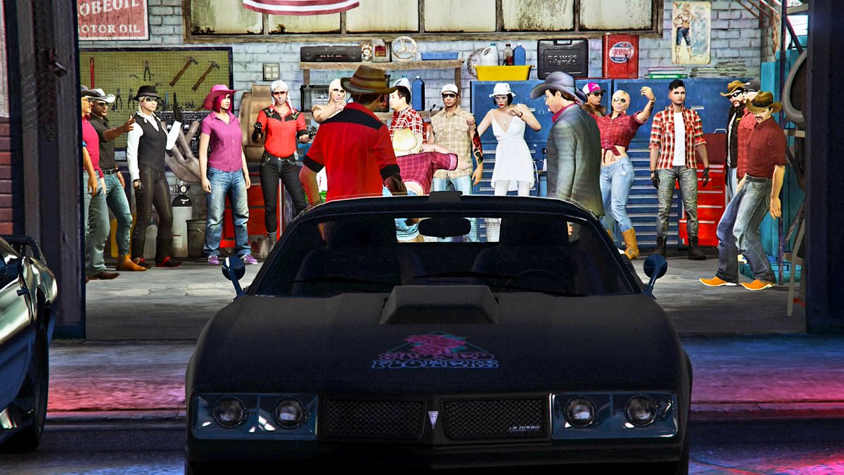 flowers_stoned's tweet photo. Big thanks to @KDaniels128 for hosting the Smoky and the Bandit Meet. I think we drank all the alcohol we were supposed to deliver🍻😂
#Bonk #Stonedflowers
#GTAOnline #Rockstargames https://t.co/d4vG32HqlZ