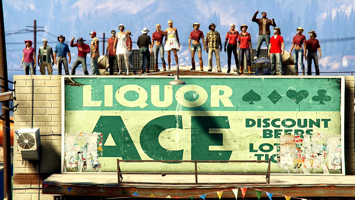 flowers_stoned's tweet photo. Big thanks to @KDaniels128 for hosting the Smoky and the Bandit Meet. I think we drank all the alcohol we were supposed to deliver🍻😂
#Bonk #Stonedflowers
#GTAOnline #Rockstargames https://t.co/d4vG32HqlZ