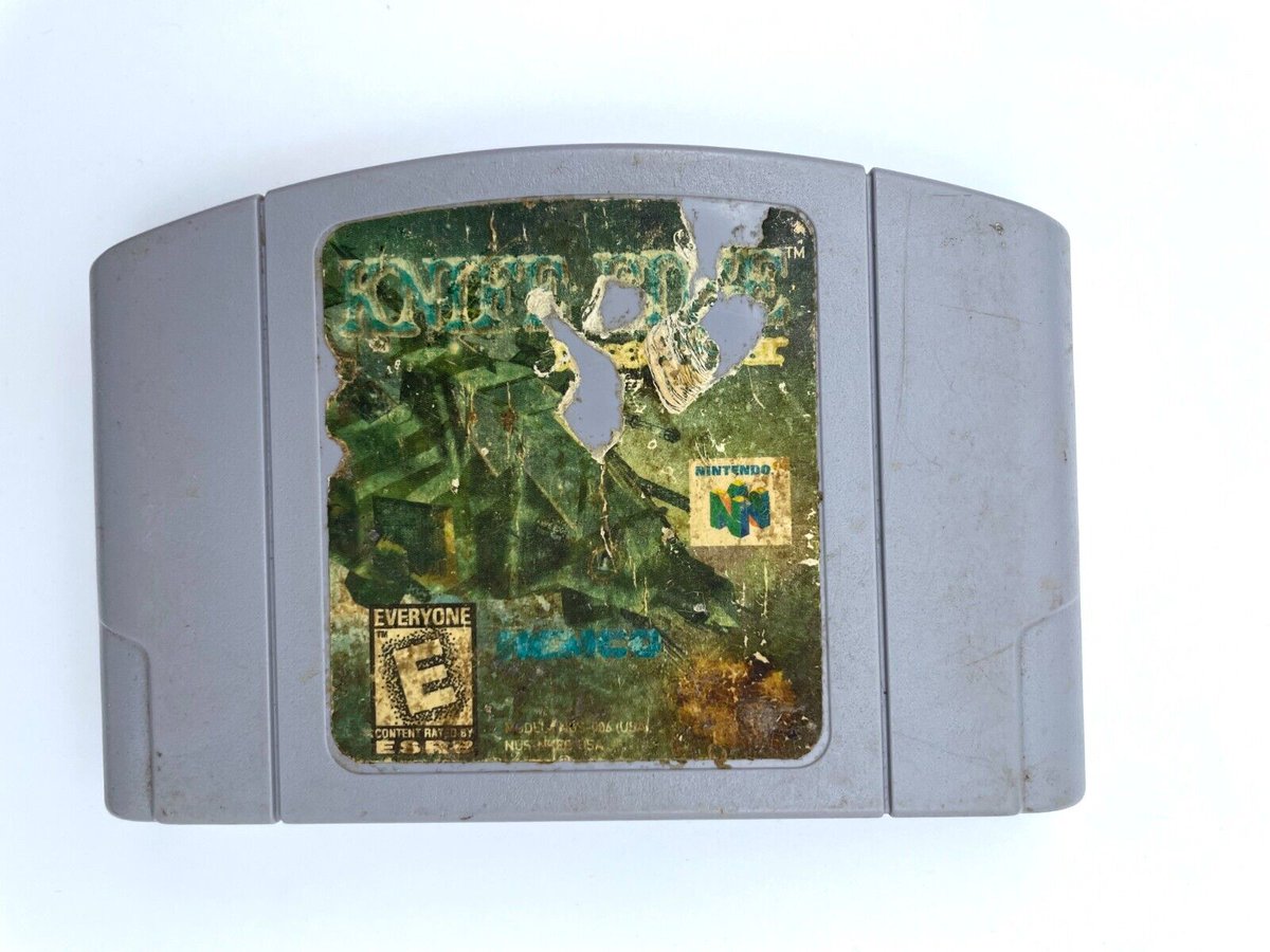 Knife Edge: NoseGunner N64 (Nintendo 64, 1998) Authentic, Tested &amp; Working!
Condition: Acceptable