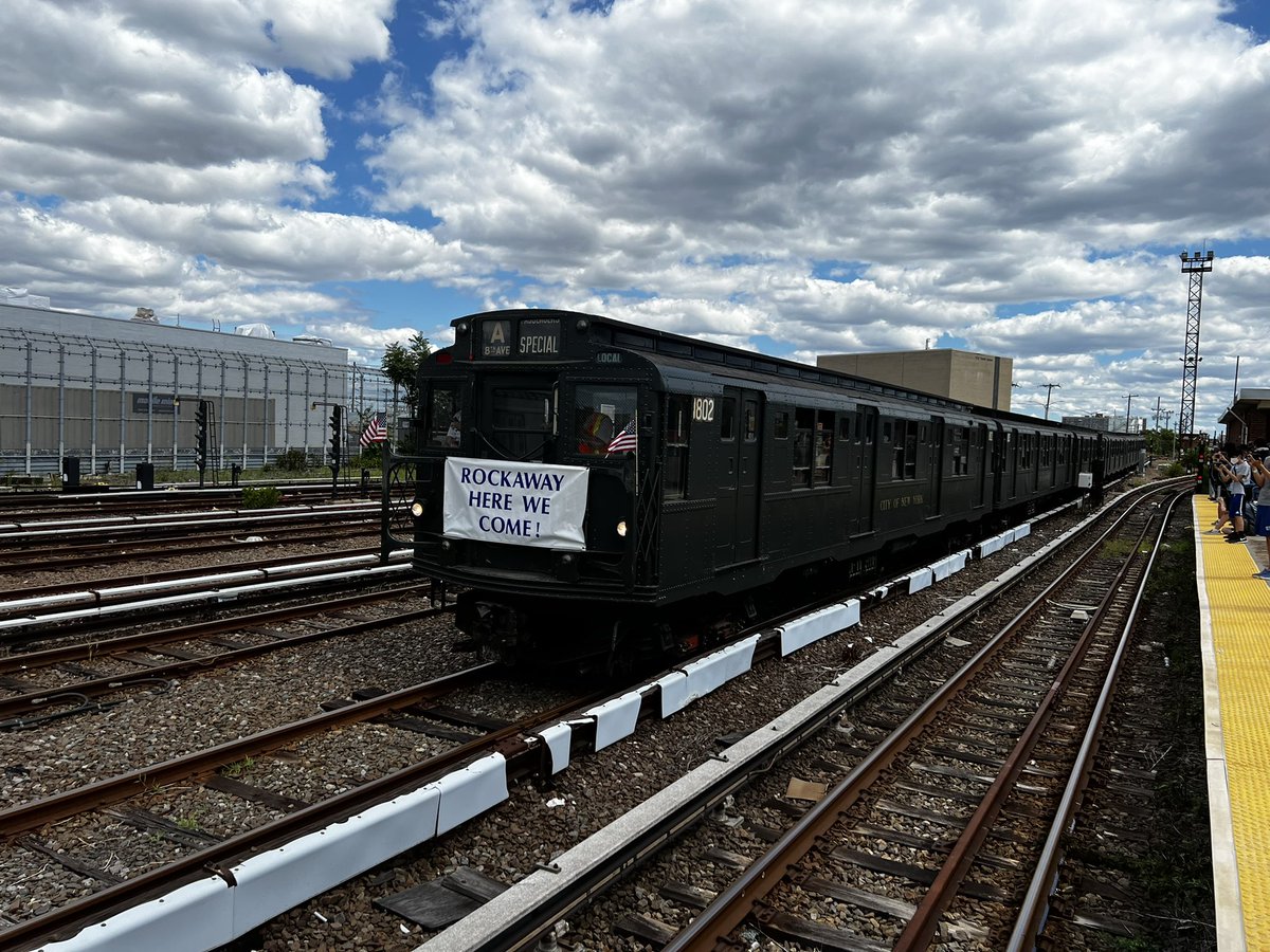 A nice day for a vintage train ride.