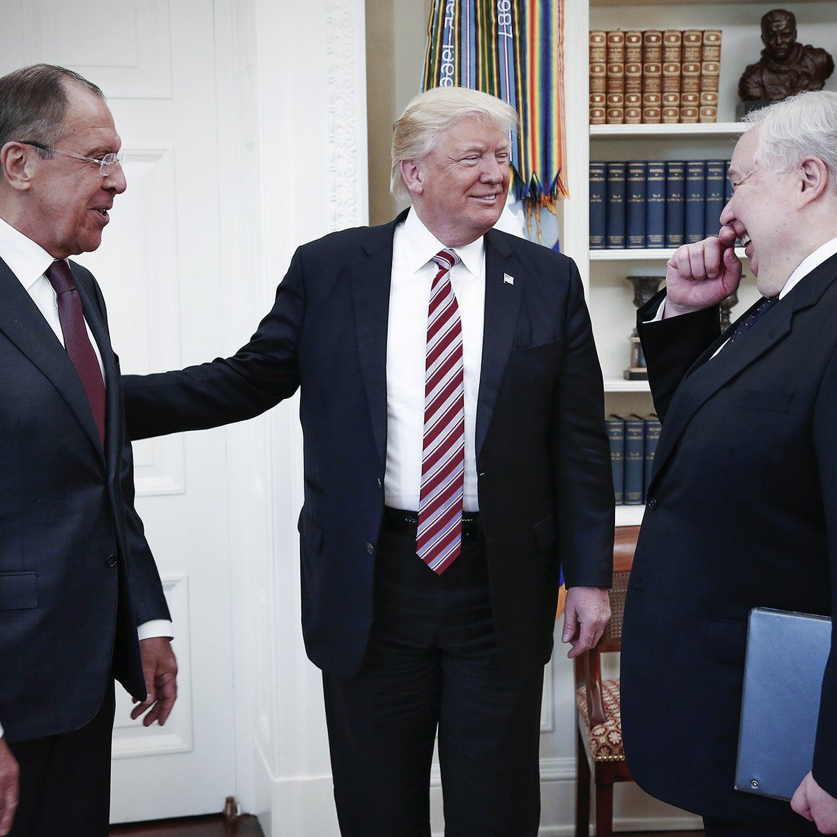 "I just fired the head of the FBI. He was crazy, a real nut job. I faced great pressure because of Russia. That's taken off." - Donald Trump to the Russian foreign minister.