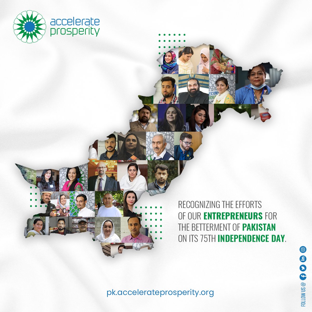 ApProsperity's tweet photo. 🇵🇰  🇵🇰  💫 This Independence Day, we would like to extend gratitude towards our entrepreneurs who are working to build a healthier, stronger, and better Pakistan!  💫💫 

#IndependenceDay #75thindependence #Pakistan #AccelerateProsperity #Entrepreneurship #startup https://t.co/IS0wvQrXy4