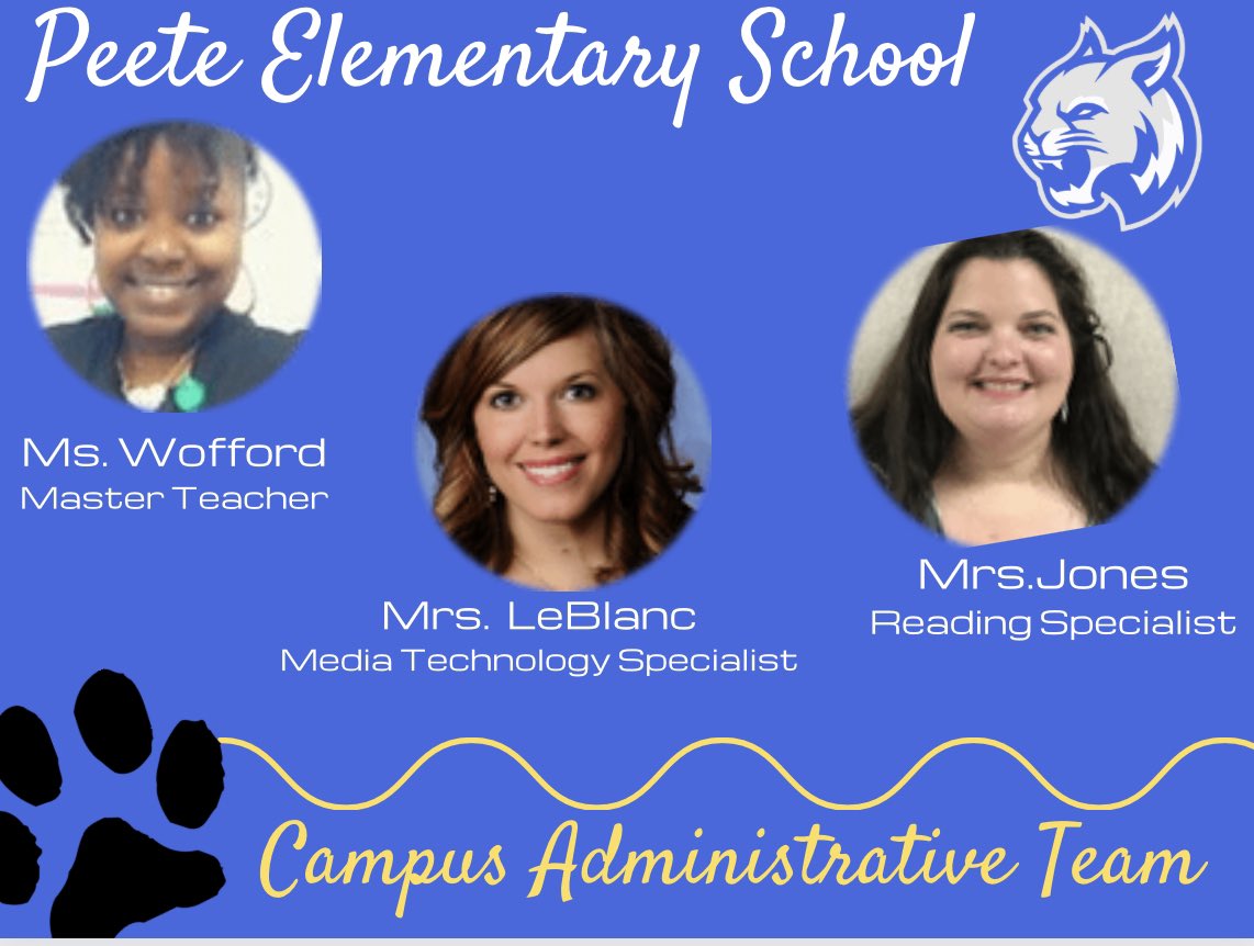 Meet our Administrative Team! 💙🐾🐾#PeeteProud