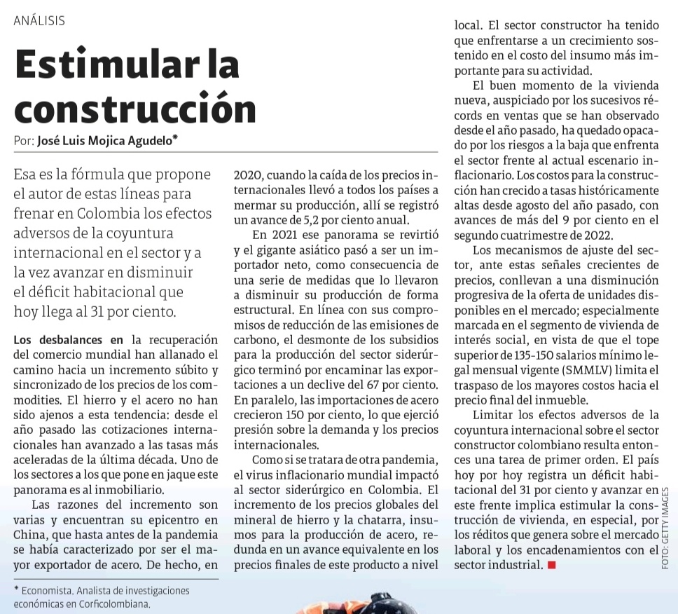 JoseLuis_Moji's tweet photo. Invitados a leer la columna que escribí para la @RevistaSemana sobre los efectos del avance de la inflación sobre el sector inmobiliario.

https://t.co/Hb841875og https://t.co/63ehDhsmhb