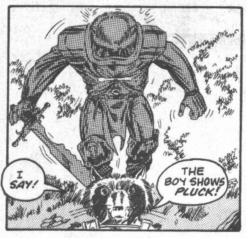 heroicbeasts's tweet photo. A few more panels of Rocky doin' his thing.

...his thing at this time mostly being speaking in over-the-top British dialect and smoking.

In inauspicious beginning for Rocket, but things are gonna look a little different next episode!

#RocketRaccoon #SwordInTheStar #KeithGiffen https://t.co/tF21A98Z8v