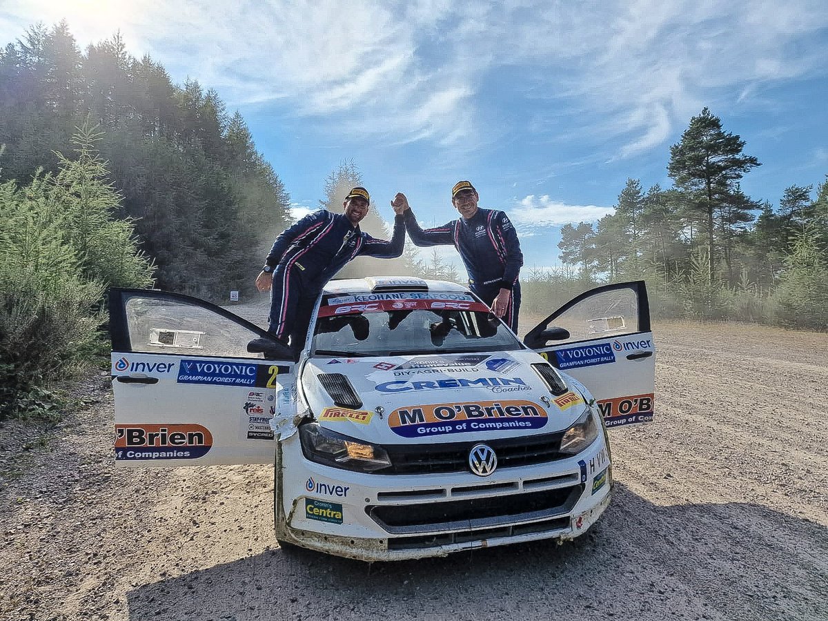 🏆 @Voyonic Grampian Forest Rally winners 🏆

Congratulations to <a href="/KeithCDrivefor5/">Keith Cronin</a> and <a href="/GalvinMikie/">Mikie Galvin</a> for winning the 2022 Grampian Forest Rally!

#GFR22