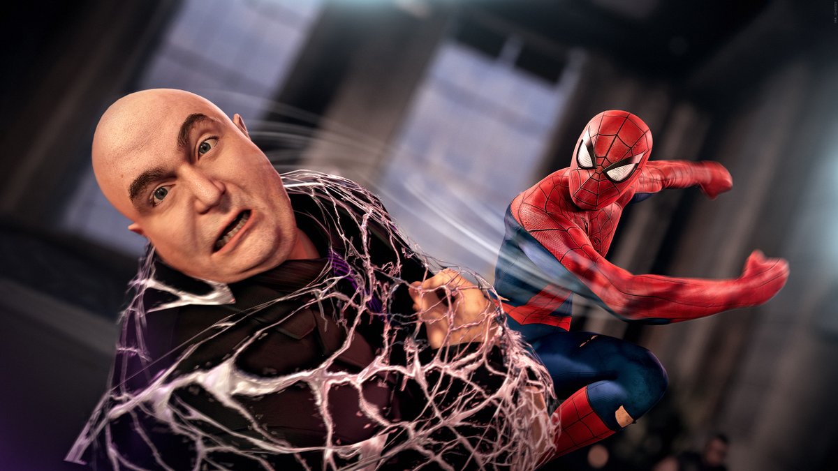 Mikhail Sharov (@mik_sharov) on Twitter photo Willy got Silly!
Another image is done, this time it's an action scene.
It was quite challenging, as I needed to catch Wilson Fisk off guard and still look cool myself!
This image wouldn't be possible without custom lighting. Great work by <a href="/insomniacgames/">Insomniac Games</a> #SpiderManPC Willy got Silly!
Another image is done, this time it's an action scene.
It was quite challenging, as I needed to catch Wilson Fisk off guard and still look cool myself!
This image wouldn't be possible without custom lighting. Great work by <a href="/insomniacgames/">Insomniac Games</a> #SpiderManPC