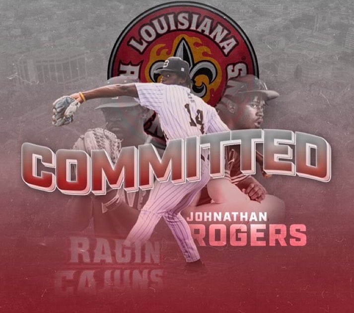I am very excited and blessed to announce that I have decided to continue my academic and athletic career at the University of Louisiana-Lafayette!!! I want to thank everyone who has supported me throughout my baseball journey! #GeauxCajuns 🌶