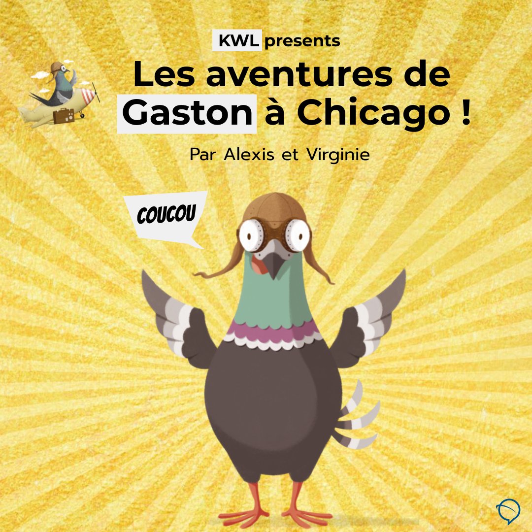 KlettWL's tweet photo. Gaston le pigeon 🐦, from our French textbook series CAP SUR..., is in Chicago.
Alexis (📸) and Virginie (✍🏽) will share his adventures and tales from Chicago in our social media platforms! Stay tuned! 👀
#gastonInChicago #CapSur #French #frenchteachers #klettwl https://t.co/Tm7xWD2utE
