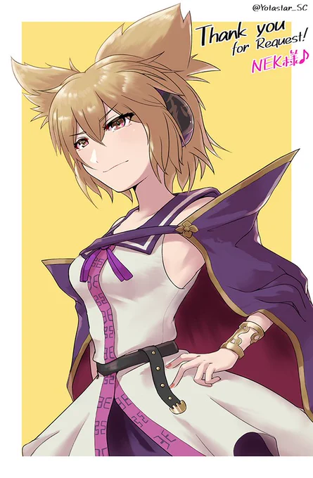 スケブにてリクエストいただきました。依頼者NEKさんより東方プロジェクト、豊聡耳神子です。今回もご希望により表情差分やコスチューム追加も描いてます。ご依頼ありがとうございました(ヽ'ω`)#Skeb #Commission #東方Project 