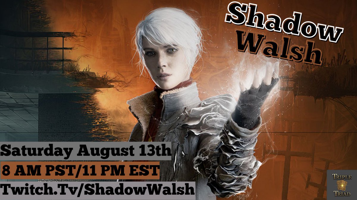 ShadowWalshTTV's tweet photo. Going live with #finalfantasyXIV soon with a GIGA bump of #themedium to get a ton of trophies later on, come join the card collecting and dimension dunking stream! #trophygrind https://t.co/SABo3q56eS