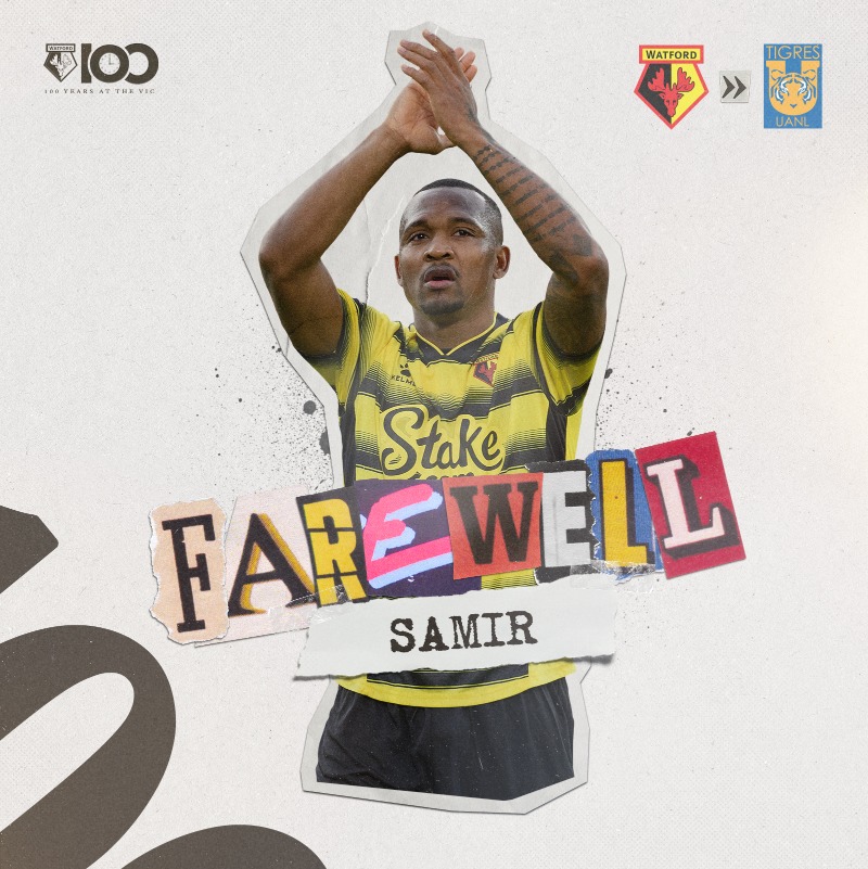 WatfordFC's tweet photo. Samir has completed a permanent transfer to Tigres for an undisclosed fee.

All the best, Samir.