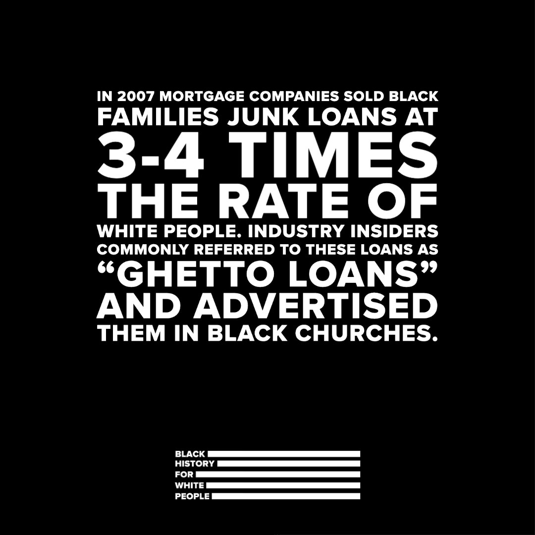 The harm continues to compound. Banks look at Black communities or businesses and assess them as ‘more risky.’ Because these communities deal with ongoing discrimination and suppression, banks continue to charge higher interest rates to businesses in Black communities. #BHforWP