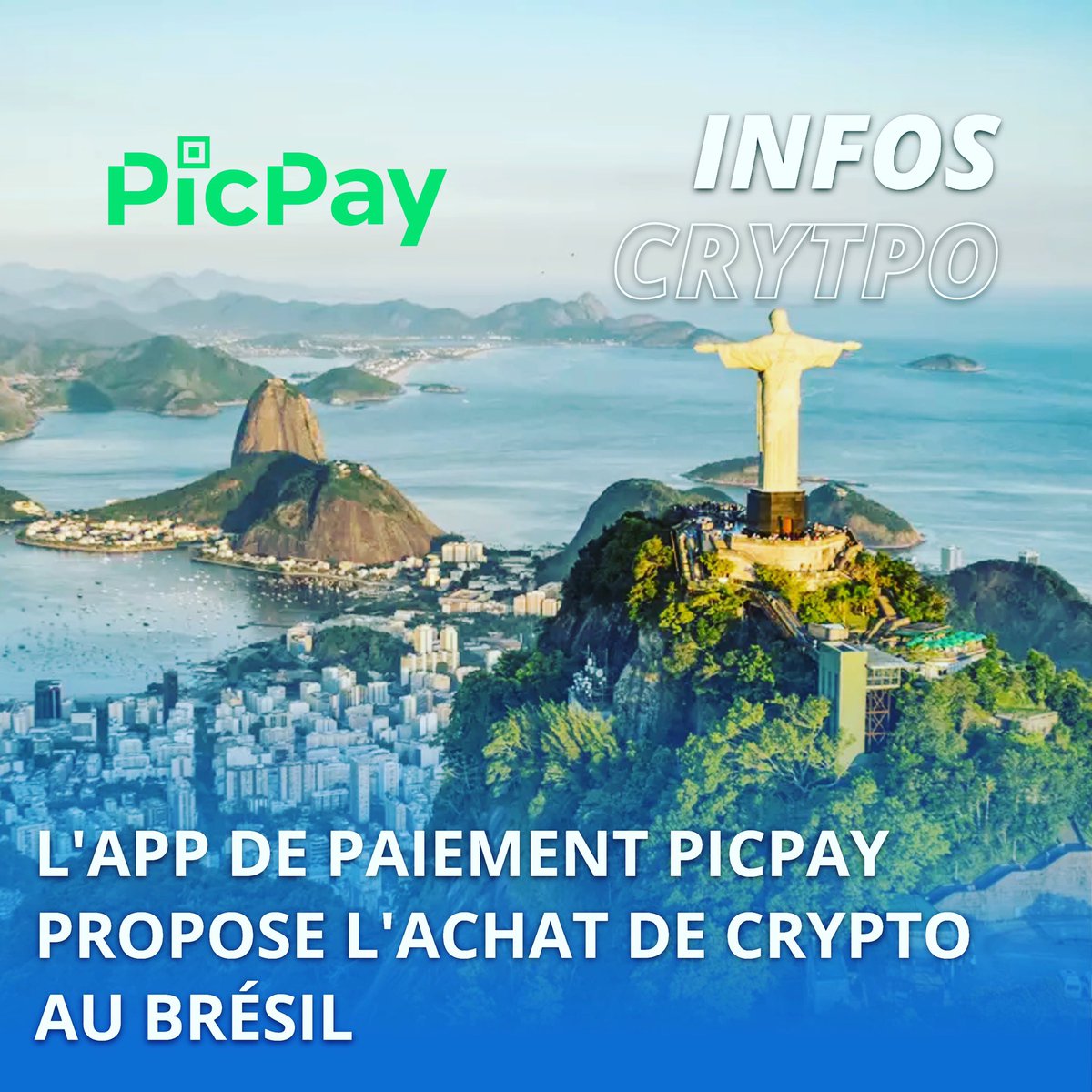 tiedvi's tweet photo. Avec Picpay les Brésiliens ont accès à l’achat et vente de cryptos #
#cryptoguide #bitcoin #cryptostrader #cryptoast
#cointribune #Blockchain #cryptoscurrencies
#cryptosinvest
#cryptoguide
#cryptoexchange #cryptolife #cryptotrader
#cryptoinvesting #business #ethereum https://t.co/JDinwpB7Z5
