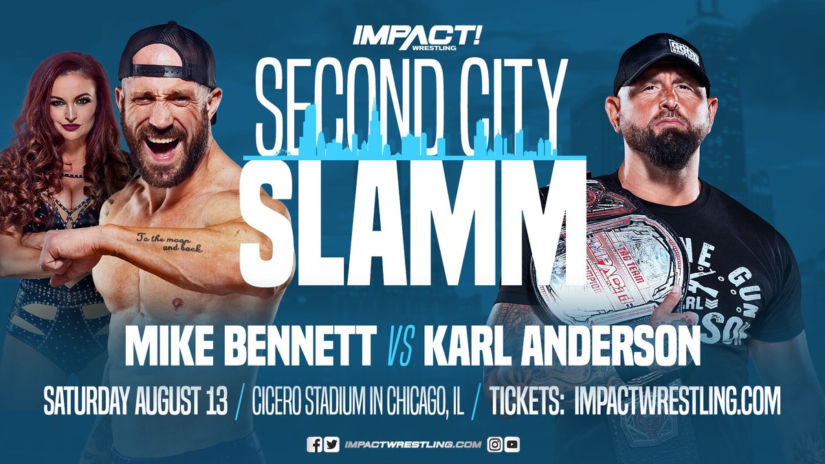The television trucks of #IMPACTonAXSTV RETURN to Cicero Stadium in Chicago, IL TONIGHT as IMPACT Wrestling presents Second City Slamm, featuring all your favorite IMPACT stars in action! Get tickets and be there LIVE: eventbrite.com/e/second-city-… #IMPACTWRESTLING