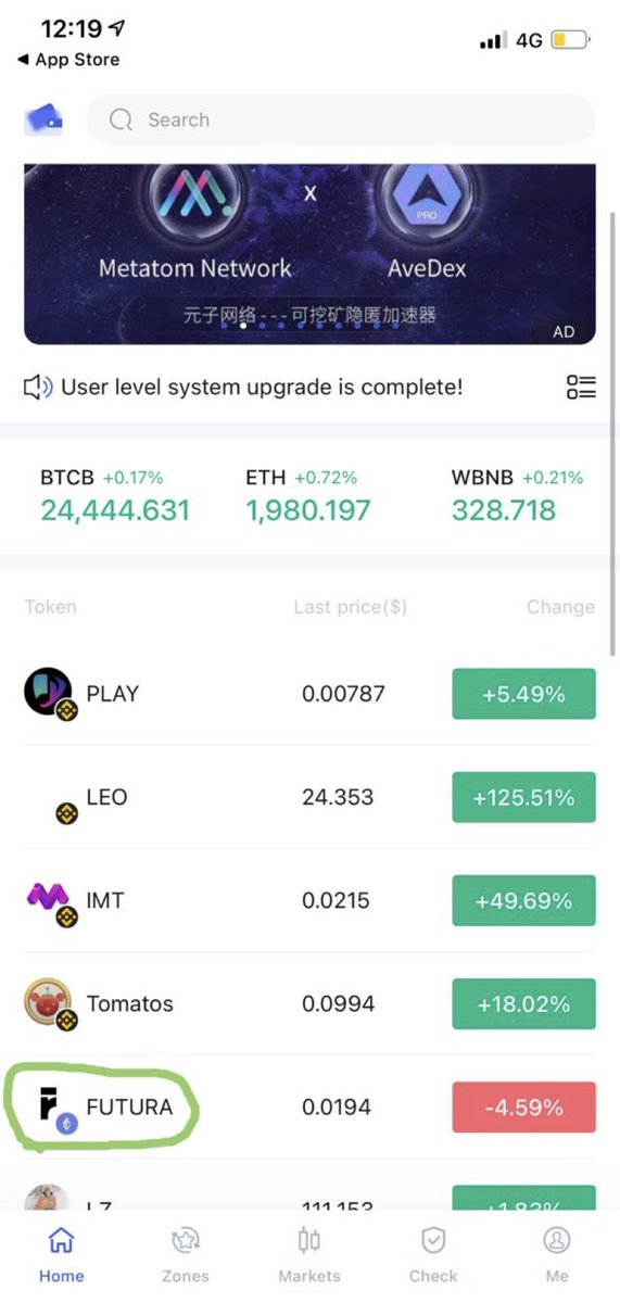 crypto_TomTom's tweet photo. $FUTURA now TRENDING on front screen of China's biggest charting tool - Avadex

Opens the coin to a whole new world of investors - those coins that mooned to 500M in the past couple months were all Chinese coins that were trending here. https://t.co/vdRgewu5VK