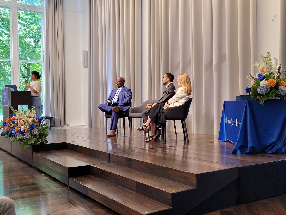 columbiajourn's tweet photo. "You will experience rejection at some point. You brush it off, it's just distraction. But you keep going because it's the right thing to do." - Professor of Practice at Michigan State University and award-winning filmmaker Carleen L. Hsu addressing August grads (MA '16) #cjs22 https://t.co/edzHjijtVv