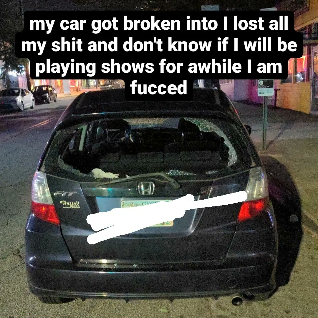 Last night my car got broken into. My laptop, Switch, OP1 and other shit stolen. Waiting on insurance to see what up. So far I need 5k to get my shit back so I can play w/ @DjManny_Music next week.

donate
cash app: $SeannyGeorgie
Venmo: <a href="/Seanny/">Seanny</a>-Georgie
PayPal: ska1023@gmail.com