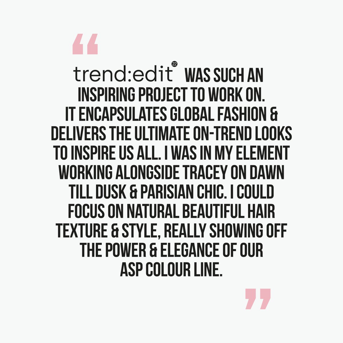 trend:edit expert insight from ASP UK Ambassador Sheree Thompson 🙌