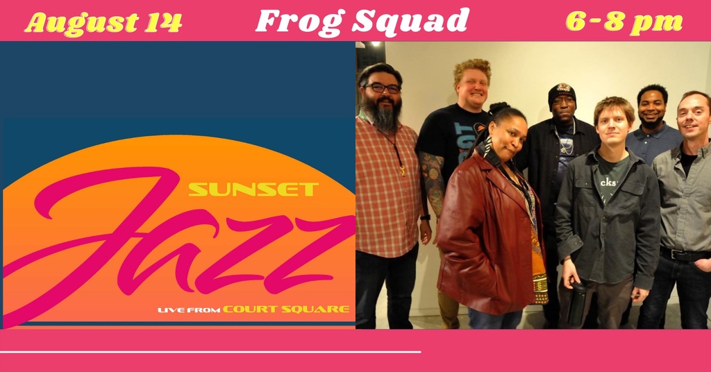 DowntownMemphis's tweet photo. TOMORROW! 🎷 Grab a lawn chair and come see Frog Squad at Sunset Jazz from 6-8pm in Court Square Park! Enjoy an afternoon of great entertainment at this FREE family-friendly concert series! https://t.co/icRKBXbbo0

#downtownmemphis #sunsetjazz #memphismusic https://t.co/n6EDn3uPCc