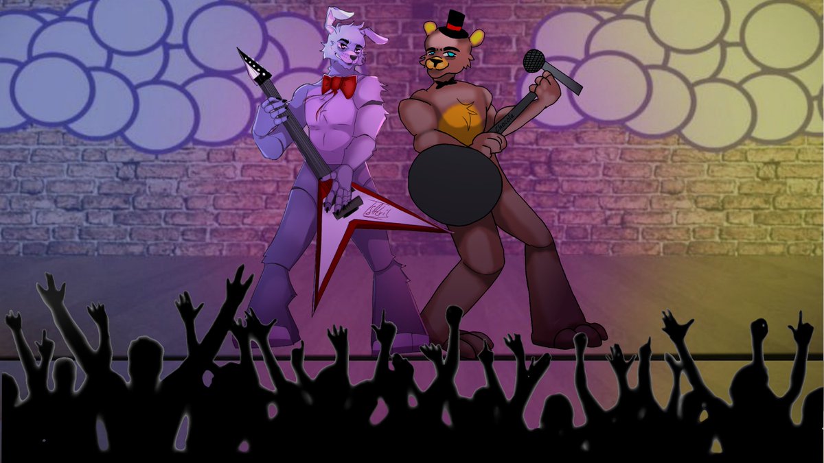Chocola43897176's tweet photo. cooperation with @MontiRok  #fnaf #freddyfazbear  #bonnie #fnaf1 #FNaF_8th_anniversary https://t.co/6j4bQWBhfB