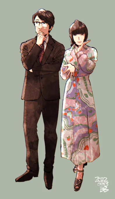 突然描きたくなった岡村ちゃんとDAOKOちゃん 