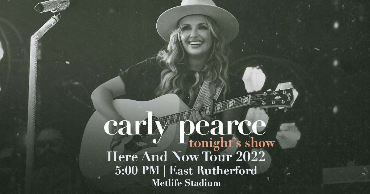 Hope y’all are ready to dance, New Jersey! The #HereAndNowTour is comin’ for ya 🤩 carlypearce.com/tour