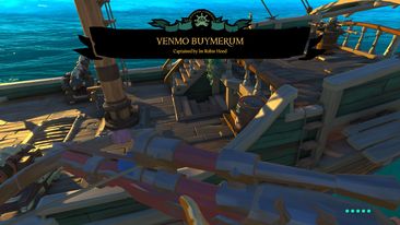 RobinIArgh's tweet photo. Alcoholics Unite! 

Let me Introduce to you my new ship: "Venmo BuyMeRum" 

"Rum is the reason pirates never ruled the world"🍻🧉🍹🥃
@SeaOfThieves 
#seaofthieves #rumisthereason #Venmo  #Pirates https://t.co/pqtbdr3A2X