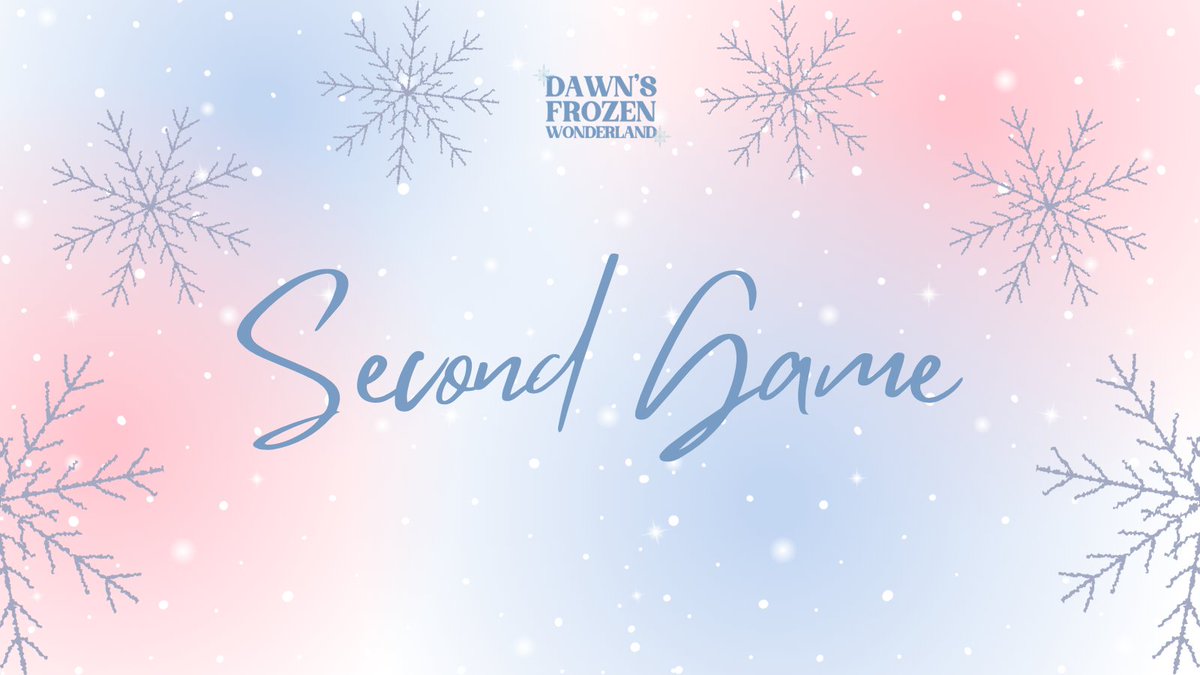 DAWNO814's tweet photo. ㅤ
❅ DAWN'S FROZEN
WONDERLAND
❛ SECOND GAME
#DawnsFrozenWonderland
#PrincessDawnAtTwo
#IntoTheUnDawn
ㅤ https://t.co/6VR58RBjxP