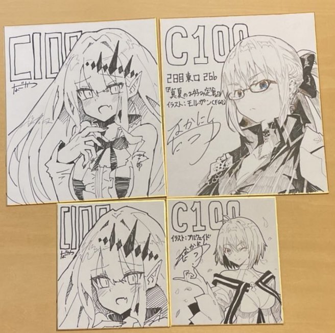 色紙描けたー!!
久々のアナログ難しすぎた...!!
左なごかつ先生
右中西達哉 